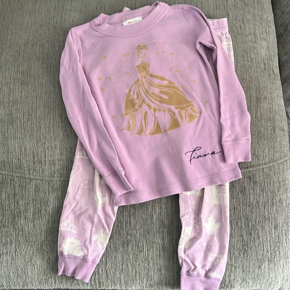 Hannah Andersson Disney Collection Tiana Pajamas